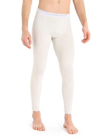 Base Layers Icebreaker 15.5 Merino Thermal Leggings Homme Blanche | FR 1353GSOL